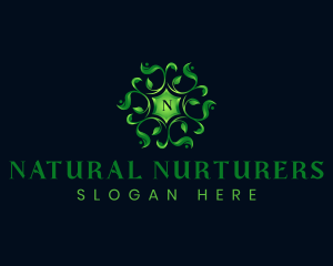 Ornamental Leaves Nature logo design