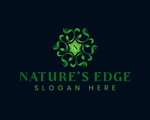 Ornamental Leaves Nature logo design