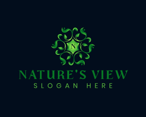 Ornamental Leaves Nature logo design