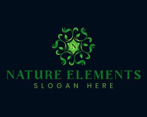 Ornamental Leaves Nature logo design