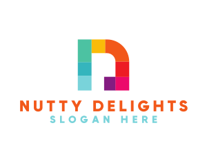 Multicolor Letter N logo design