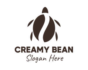 Coffee Bean Turtle logo design