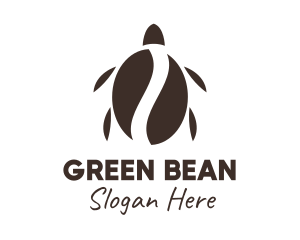 Coffee Bean Turtle logo design