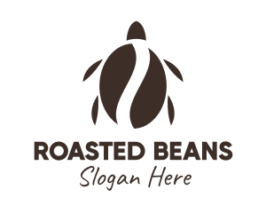 Coffee Bean Turtle logo design