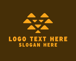 Lion - Lion Triangle Mane logo design