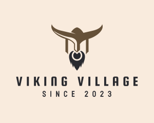 Viking Bull Warrior logo design