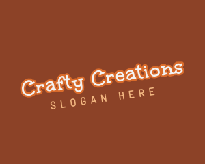 Crafty Outlined Company logo design