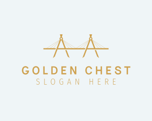 Golden Compass Bridge  logo design