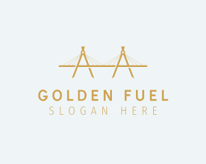 Golden Compass Bridge  logo design