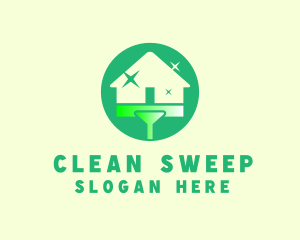 Home Cleaning Housekeeper logo design