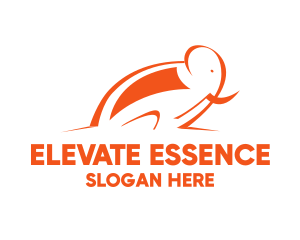 Orange Fast Elephant  logo