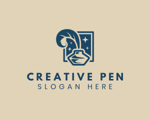 Quill Ink Writer logo design