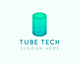 3D Cylinder Technology logo design