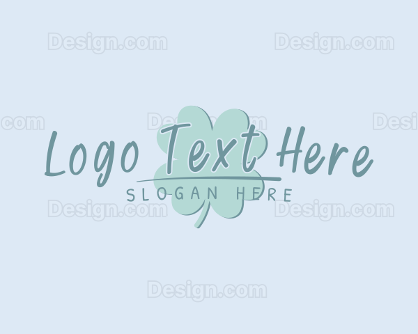 Green Feminine Clover Logo