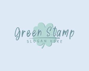 Green Feminine Clover logo design