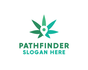 Cannabis Location Pin logo