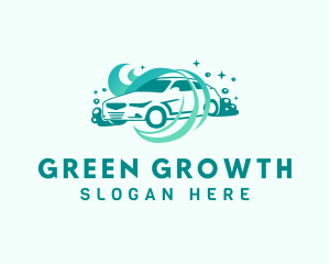 Green Car Wash logo design