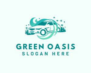 Green Car Wash logo design