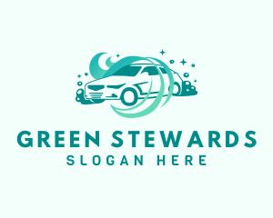 Green Car Wash logo design