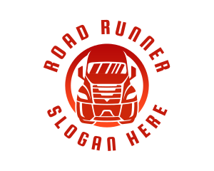 Red Trailer Truck logo