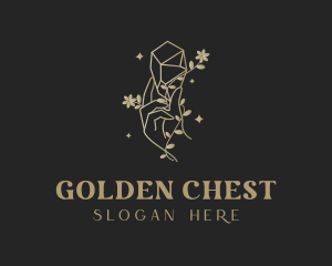 Golden Diamond Hand logo design