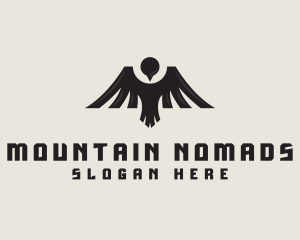 Mountain Bird Wing logo design