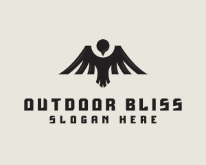 Mountain Bird Wing logo design