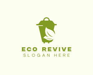 Eco Trash Bin logo design