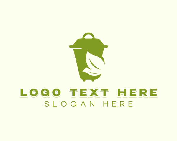 Trash Bin logo example 1