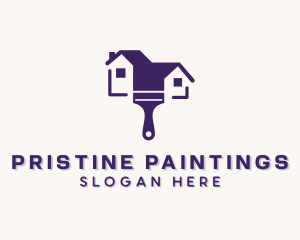 Home Paint Renovation logo design