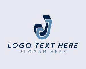 Modern Business Letter J logo design