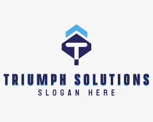 Consulting Firm Letter T logo design