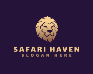 Lion Safari King  logo design