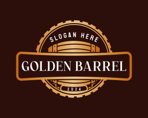 Premium Barrel Beer  logo design