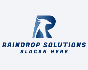 Aviary Falcon Letter R logo design