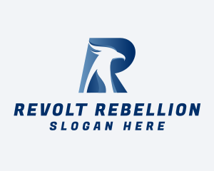 Aviary Falcon Letter R logo design