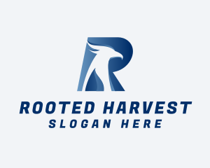 Aviary Falcon Letter R logo design