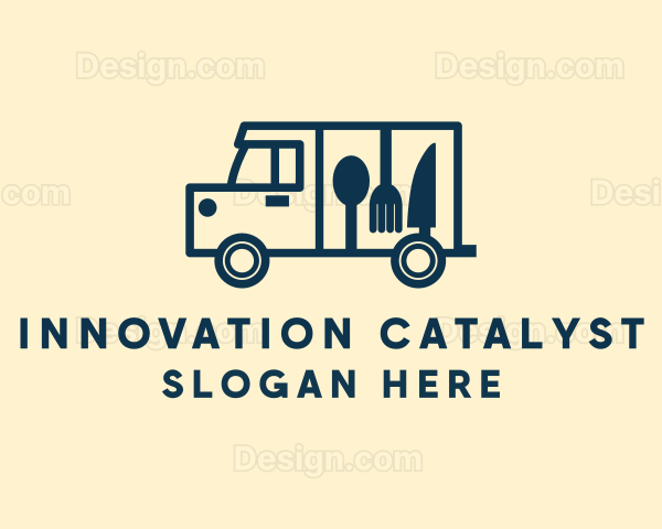 Minimalist Food Truck Logo