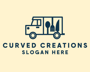 Minimalist Food Truck Logo