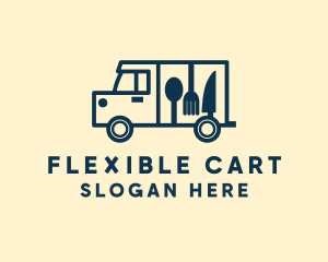 Minimalist Food Truck logo design