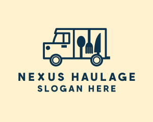 Minimalist Food Truck logo design