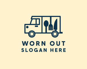 Minimalist Food Truck logo design