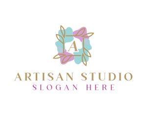 Beauty Watercolor Floral logo design