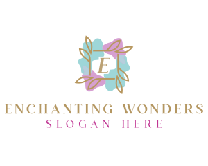 Beauty Watercolor Floral logo design