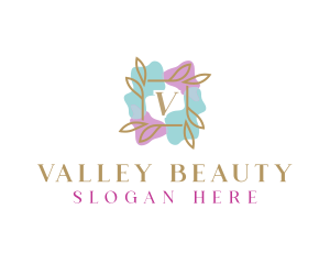 Beauty Watercolor Floral logo design