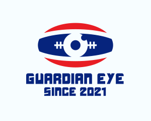 Rugby Ball Eye logo design