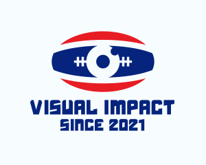 Rugby Ball Eye logo design