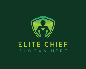 Shield Leader People logo design