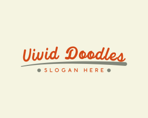 Funky Cursive Business logo design