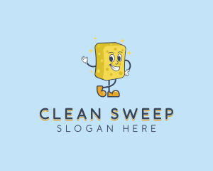 Sponge Washer Disinfection logo design